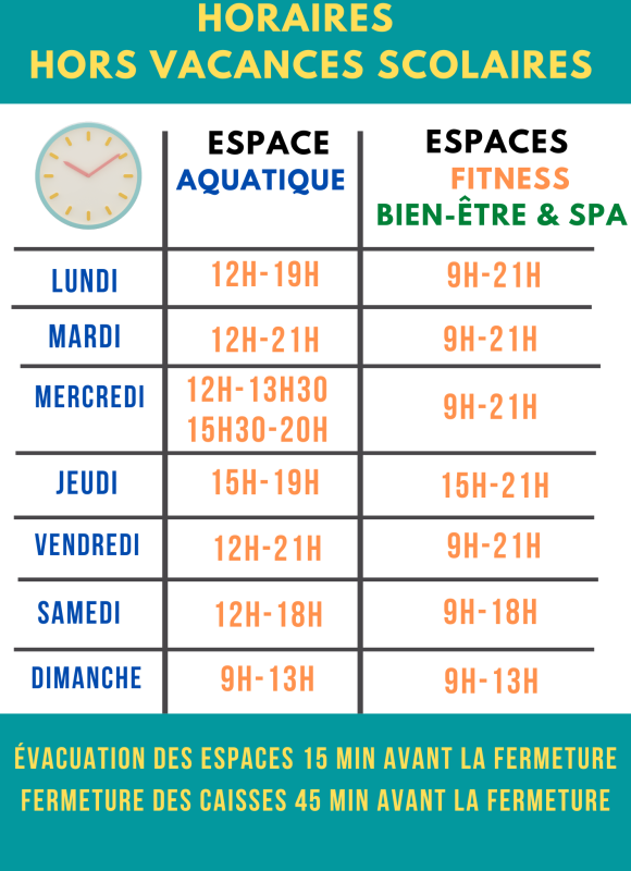 horaires hiver